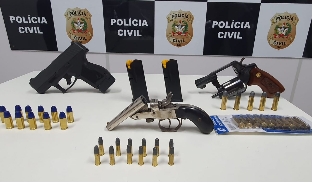 Desde o ano de 2022 a Difron organiza essa operação integrada e simultânea nos 89 municípios da região Oeste de Santa Catarina.  - Polícia Civil/Reprodução/ND