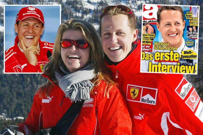 Schumacher e a esposa: vida em segredo