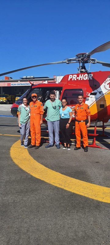 Crian&ccedil;a de 4 anos recebe cora&ccedil;&atilde;o de menino que morreu em acidente de tr&acirc;nsito em Blumenau – Foto: Corpo de Bombeiros Militar/Reprodu&ccedil;&atilde;o/ND