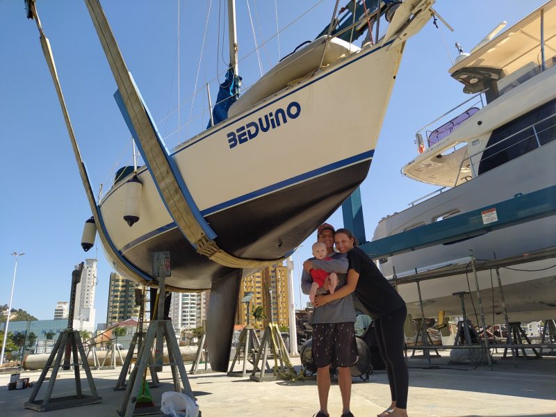 Eduardo e Marina compraram o veleiro em 2020 – Foto: Arquivo Pessoal/Reprodu&ccedil;&atilde;o/ND