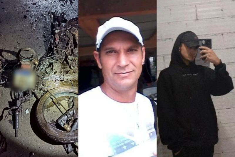 As v&iacute;timas estavam em uma motocicleta de Maravilha. – Foto: Corpo de Bombeiros/Internet/ND