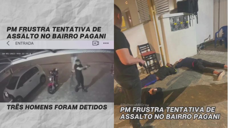 Policial militar de folga prende três homens tentando furtar comércio no bairro Pagani, em Palhoça