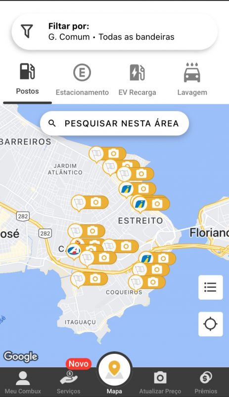 Combux necessita que os usu&aacute;rios atualizem a plataforma com o pre&ccedil;o praticado nos postos de combust&iacute;veis – Foto: Combux/Reprodu&ccedil;&atilde;o/ND