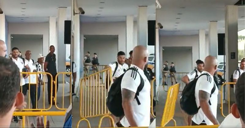 Hulk ficou irritado com corneta de torcedor no aeroporto e foi tirar satisfações