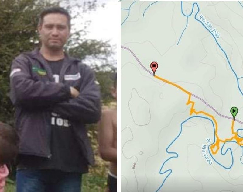Alexandre desapareceu em &aacute;rea de dif&iacute;cil acesso, na divisa entre os munic&iacute;pios de Papanduva e Tr&ecirc;s Barras – Foto: Acervo Pessoal/Reprodu&ccedil;&atilde;o/ND