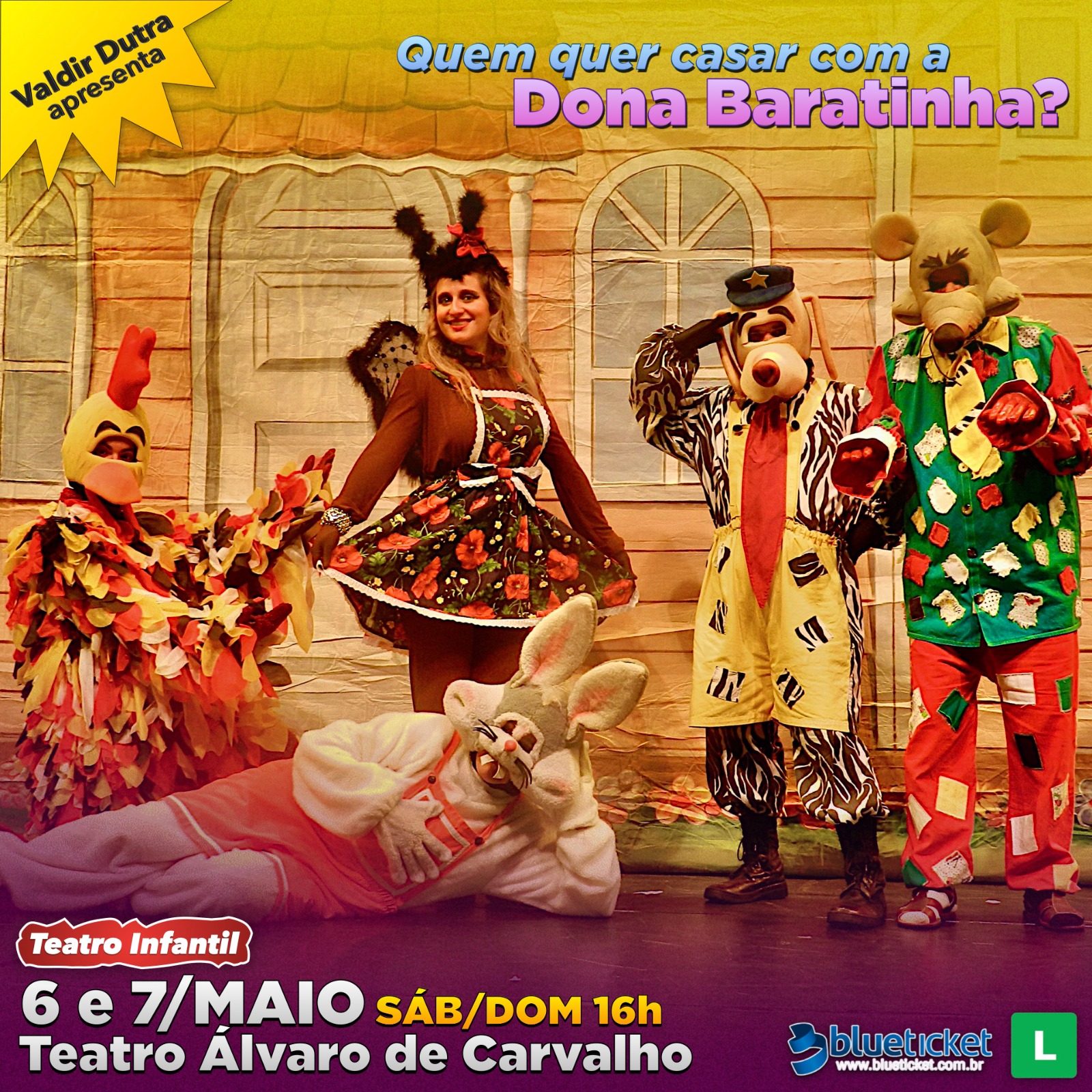 Teatro infantil assista quem quer casar com a dona baratinha com 50