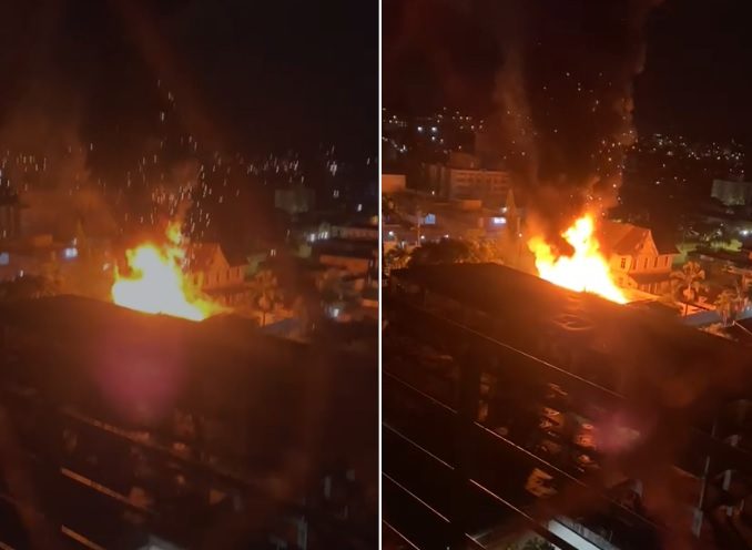 Bombeiros atuam no combate &agrave;s chamas – Foto: Internet/Reprodu&ccedil;&atilde;o/ND