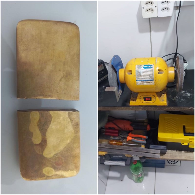 Barras de ouro falsas