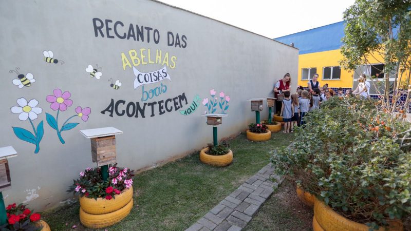 Colmeias t&ecirc;m um espa&ccedil;o especial nas unidades – Foto: Prefeitura de Joinville/Divulga&ccedil;&atilde;o/ND