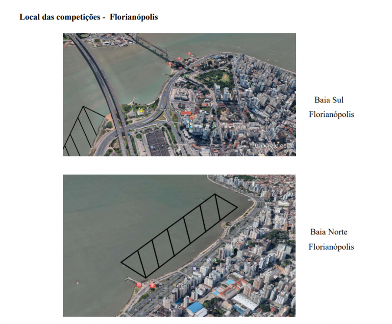 Local das competi&ccedil;&otilde;es em Florian&oacute;polis – Foto: Divulga&ccedil;&atilde;o/ND