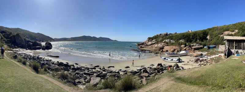 Vista panor&acirc;mica do mar de Florian&oacute;polis – Foto: Luiz Fernando Elizi&aacute;rio Filho/Arquivo Pessoal/ND
