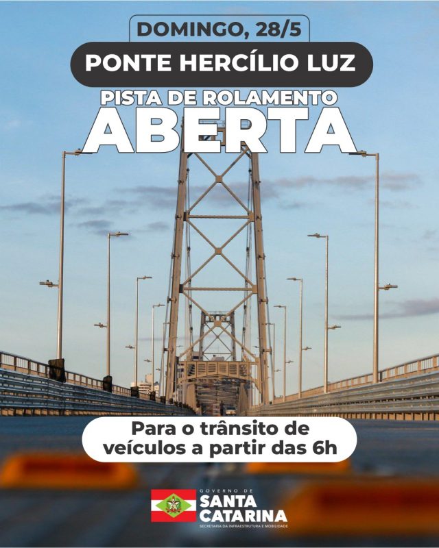 ponte hercílio luz, em Florianópolis