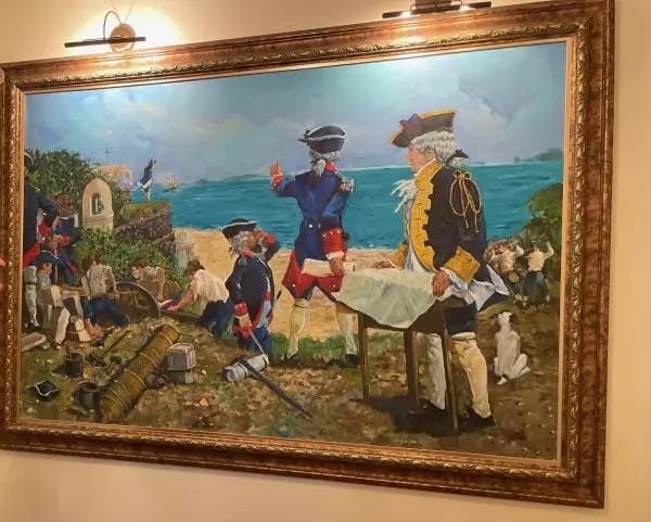 Ic&ocirc;nica pintura sobre a constru&ccedil;&atilde;o das fortalezas – Foto: Divulga&ccedil;&atilde;o/ND