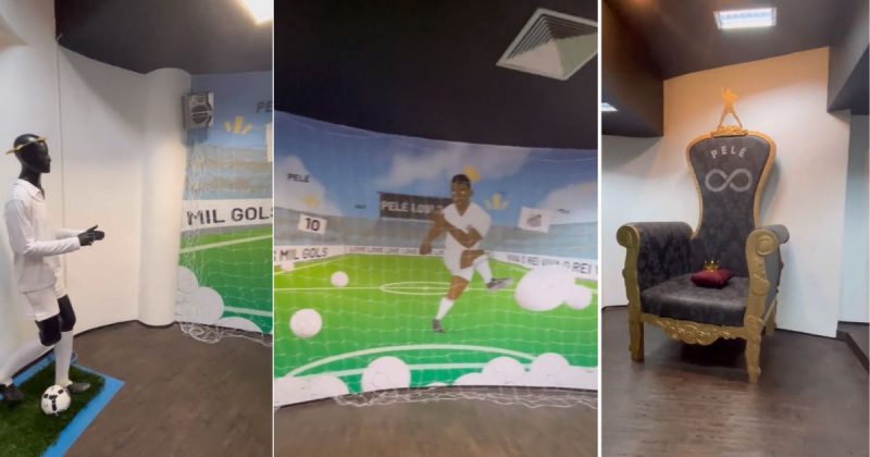 Sala homenageando Pelé gerou enxurrada de críticas ao Santos na web