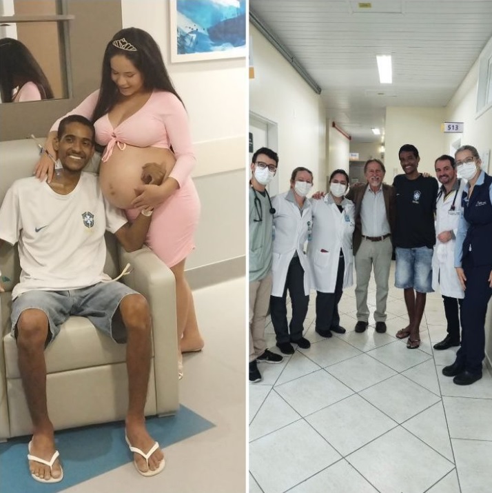 &lsquo;Ele &eacute; um milagre&rsquo;: homem recebe alta ap&oacute;s sete meses internado em hospital de Blumenau – Foto: Arquivo pessoal/HSI/Reprodu&ccedil;&atilde;o ND