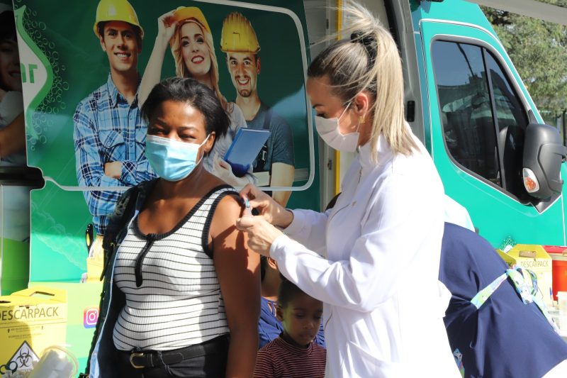 Apenas 56% do p&uacute;blico-alvo de SC foi vacinado contra influenza – Foto: Mateus Vargas/PMF/Divulga&ccedil;&atilde;o/ND