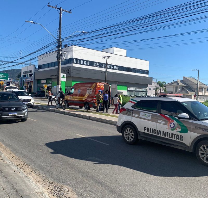 Homem é atropelado na manhã desta sexta-feira, em Palhoça, na Grande Florianópolis