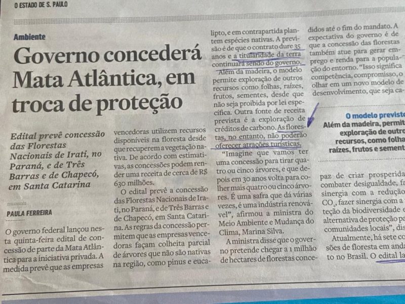 Publiquei no jornal &mdash; Foto: Reprodu&ccedil;&atilde;o/ND