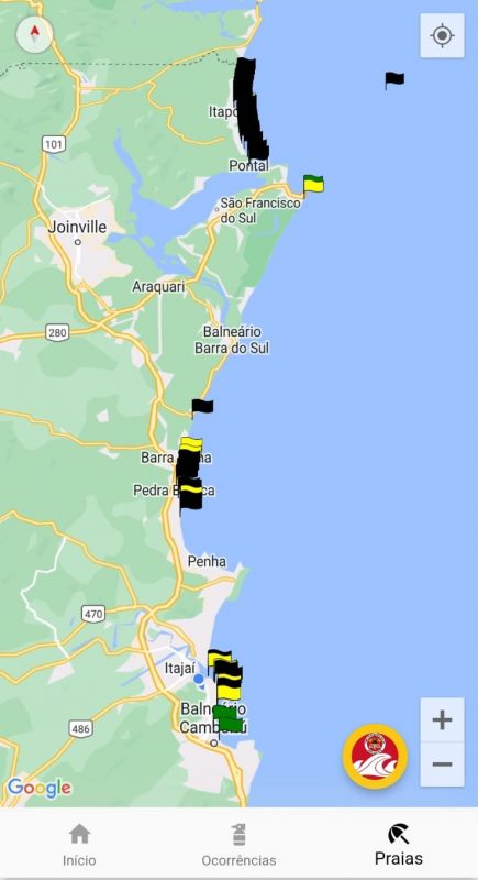 Corpo de bombeiros possuem aplicativo para que todos possam acessar e saber de postos ativos 