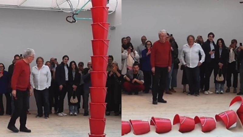 Obra de arte chama atenção