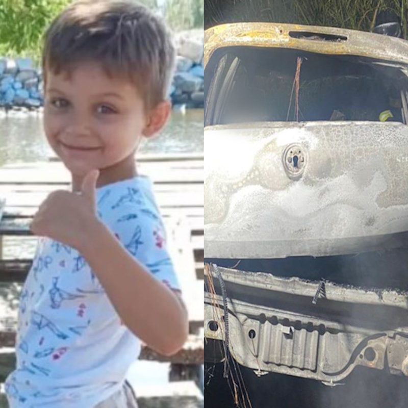 Como&ccedil;&atilde;o e homenagens marcam vel&oacute;rio do menino de 5 anos que morreu em acidente na BR-470 em SC – Foto: Reprodu&ccedil;&atilde;o/ND