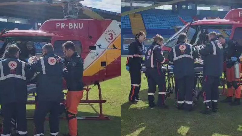 Bebê é transferido de Ilhota para Itajaí