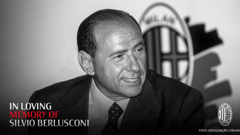 Silvio Berlusconi e Milan tem histórias que se misturam