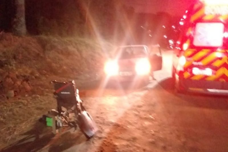 V&iacute;tima de 23 anos foi levada ao PA – Foto: Corpo de Bombeiros Militar/Divulga&ccedil;&atilde;o/ND