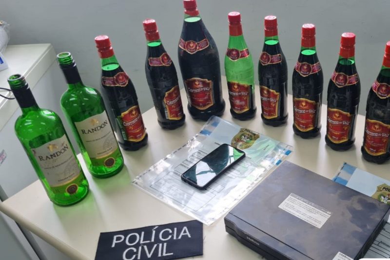 A shipment of wine was stolen - Photo: Civil Police/Disclosure/ND