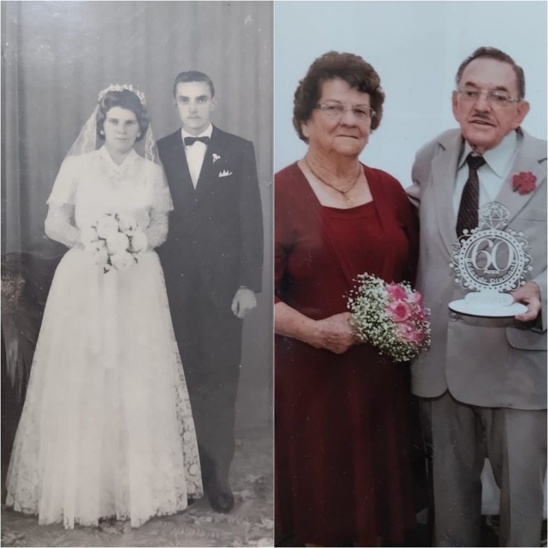 Juntos h&aacute; 60 anos, casal de Pomerode compartilha segredo do relacionamento – Foto: Arquivo Pessoal/Reprodu&ccedil;&atilde;o/ND