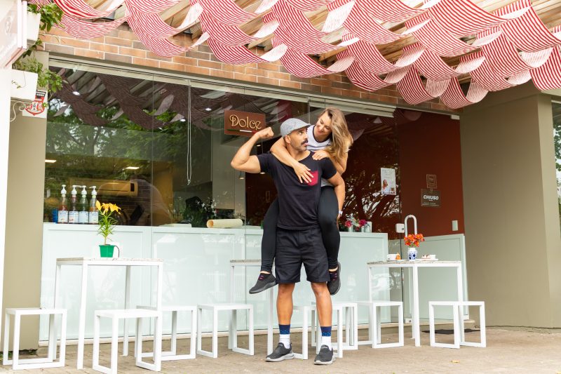 Igor e Chiara foram unidos pela confeitaria – Foto: Danilo Monteiro/ND