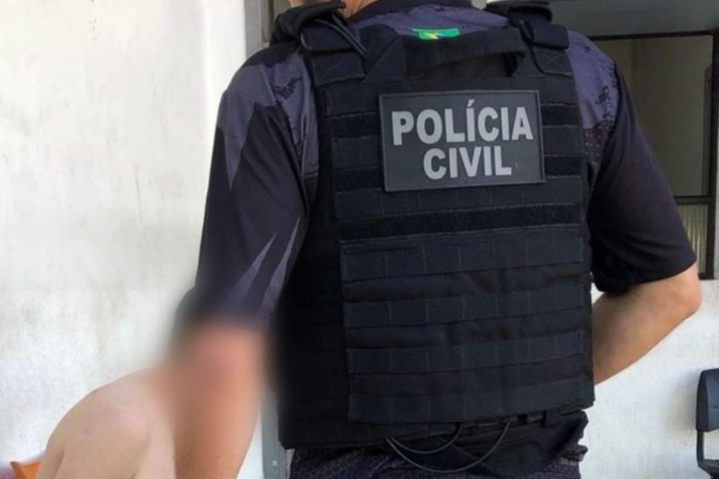 Suspeito foi localizado e preso no bairro Guanabara – Foto: Pol&iacute;cia Civil/Reprodu&ccedil;&atilde;o/ND