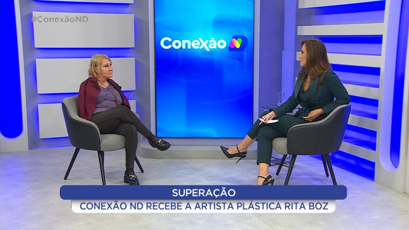 Conex&atilde;o ND recebe artista pl&aacute;stica – Foto: NDTV/Reprodu&ccedil;&atilde;o