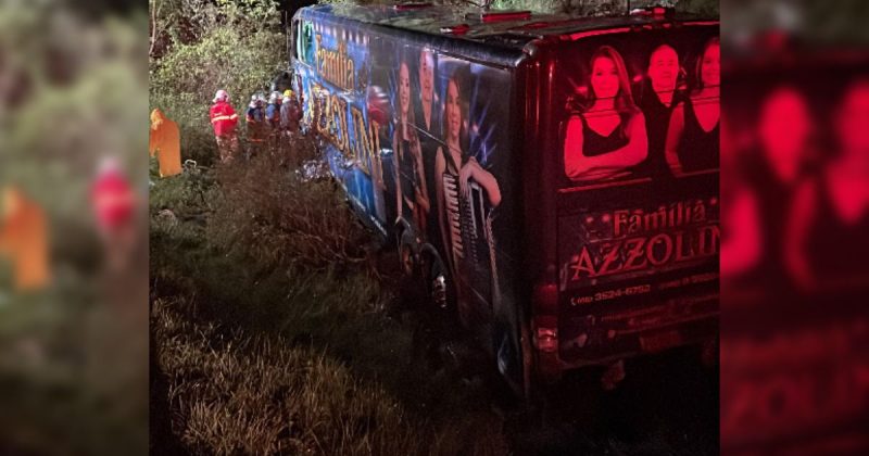 Acidente com banda do PR é registrado nesta quarta-feira (14)