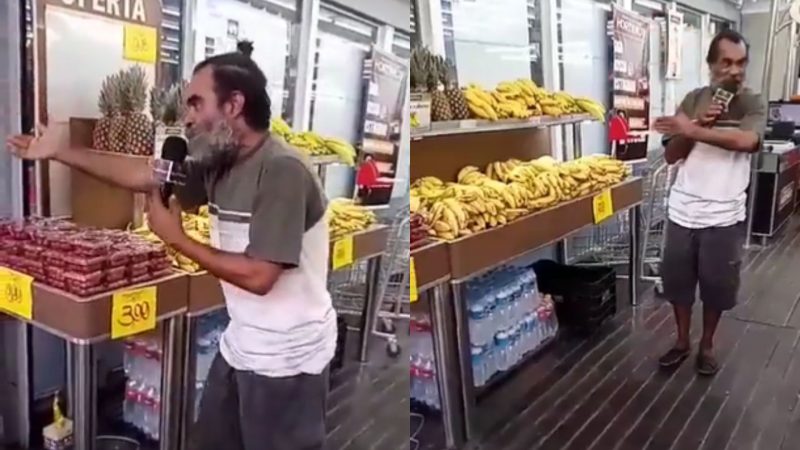 Homem ganha emprego após mostrar talento para locução 