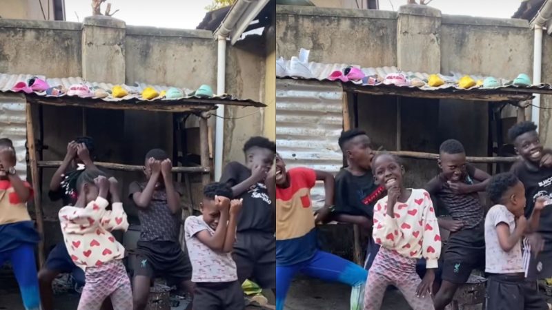 Crianças dançando hit da cantora Shakira na Africa