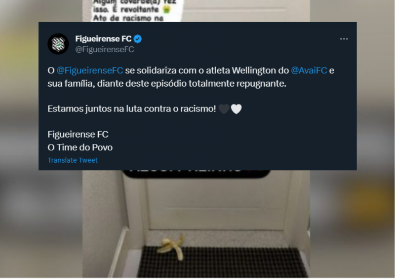 Figueirense solidariza com atleta que sofreu racismo 