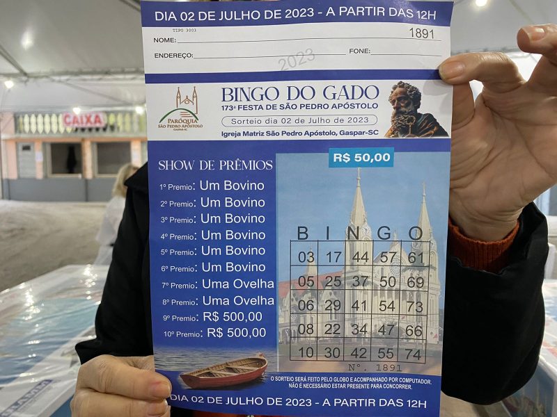 At&eacute; o dia 2 de julho, a Igreja Matriz da cidade sedia a festividade considerada a mais antiga do Vale do Itaja&iacute; – Foto: Mois&eacute;s Stuker/NDTV