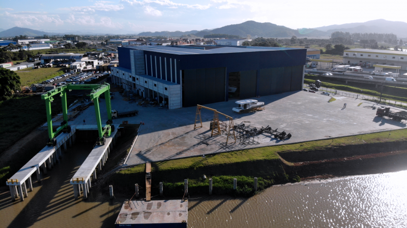 Estaleiro aumentou de tamanho no último ano