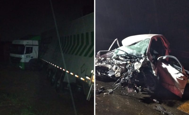 Bombeiros socorreram ocupante de carro destru&iacute;do ap&oacute;s acidente nesta quinta-feira (22) – Foto: Corpo de Bombeiros Militar/Divulga&ccedil;&atilde;o/ND