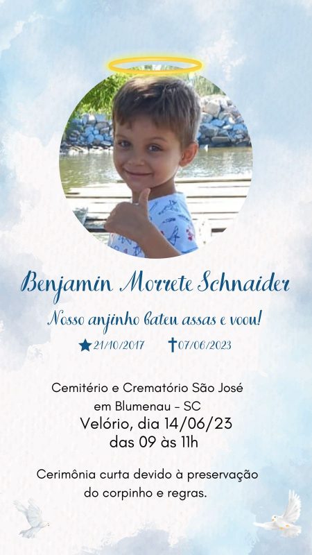 Cerimonial de despedida ocorre na manh&atilde; desta quarta-feira (14) em Blumenau – Foto: Funer&aacute;ria/Divulga&ccedil;&atilde;o/Reprodu&ccedil;&atilde;o/ND