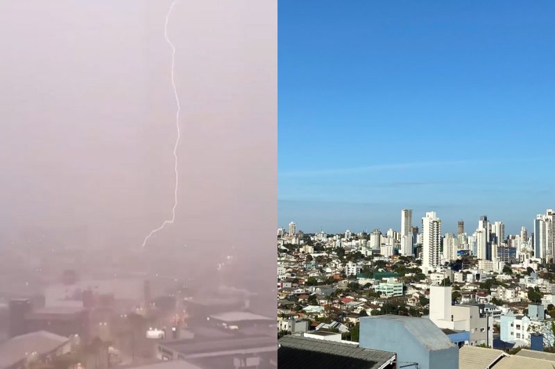 Após muita chuva, Chapecó amanhece com sol. 