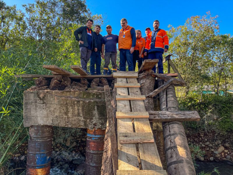 Secret&aacute;rio de Estado da Prote&ccedil;&atilde;o e Defesa Civil de Santa Catarina visitou as &aacute;reas mais afetadas – Foto: Prefeitura de Praia Grande/Divulga&ccedil;&atilde;o/ND