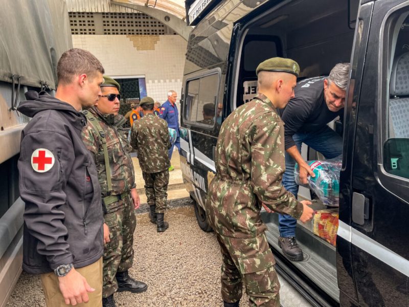 Donativos chegaram &agrave; cidade nessa quarta-feira (21) – Foto: Prefeitura de Praia Grande/Divulga&ccedil;&atilde;o/ND