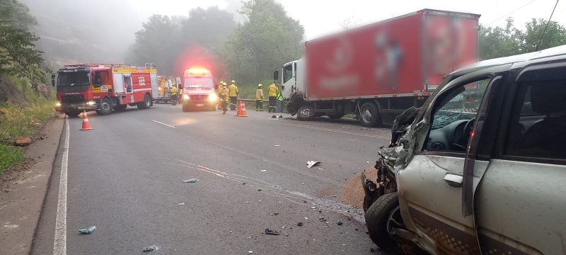 O grave acidente foi na BR-282.