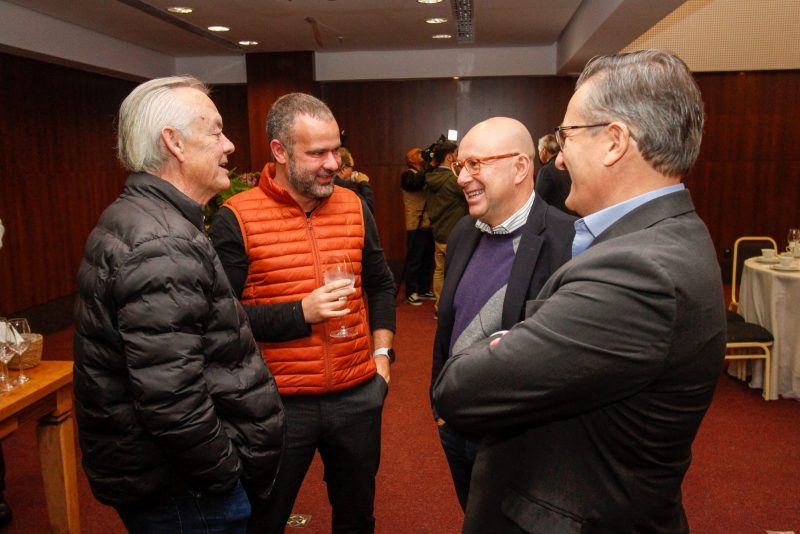 Gilberto Kleinubing, Renato Meirelles, Marcello Petrelli e Roberto Bertolin – Foto: Leo Munhoz/ND