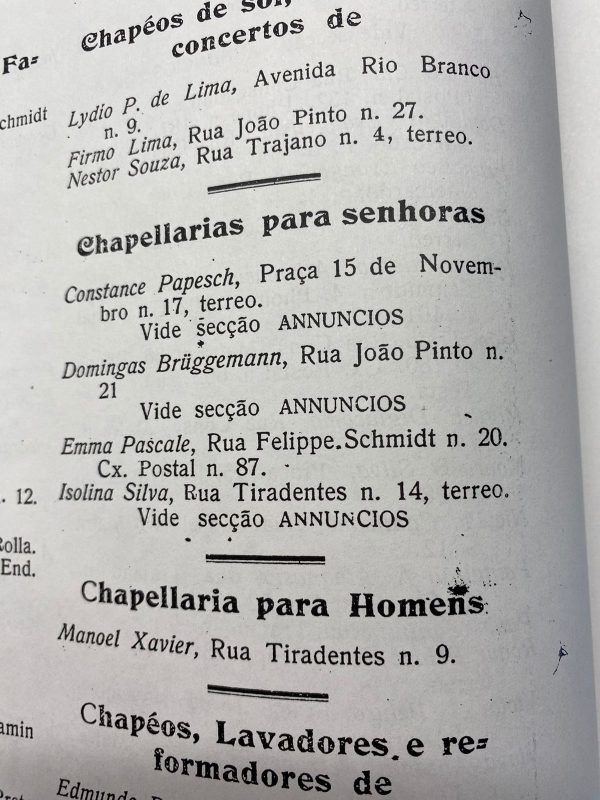 "Chapellarias" antigas de Florianópolis tinham distinção de públicos