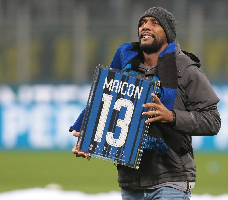 Maicon na despedida da Inter – Foto: Divulga&ccedil;&atilde;o