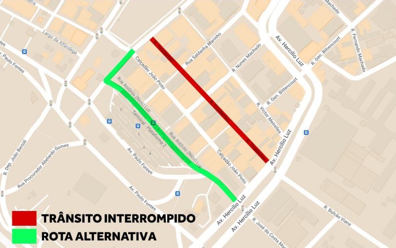 Trânsito terá alterações em Florianópolis devido à revitalização do Centro Leste