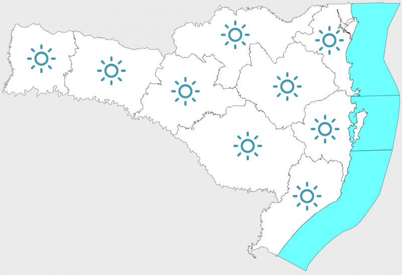 Sexta (9) tem dia ensolarado em toda Santa Catarina – Foto: DCSC/Reprodu&ccedil;&atilde;o/ND